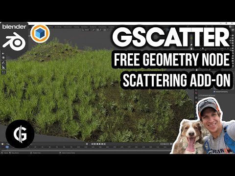 FREE Geometry Nodes Based Scattering Add-On – GSCATTER!