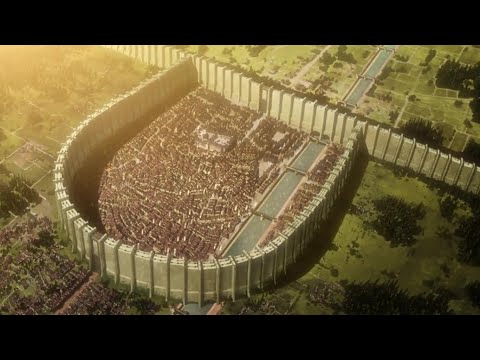 making attack on titan anime city inside blender timelapse
