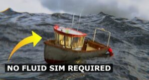 Blender Tutorial: Boat In Stormy Ocean Animation | EASY