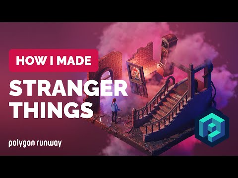Stranger Things in Blender 3.1 – 3D Modeling Process | Polygon Runway
