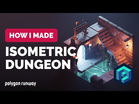 Isometric Dungeon in Blender 3.2 – 3D Modeling Process | Polygon Runway