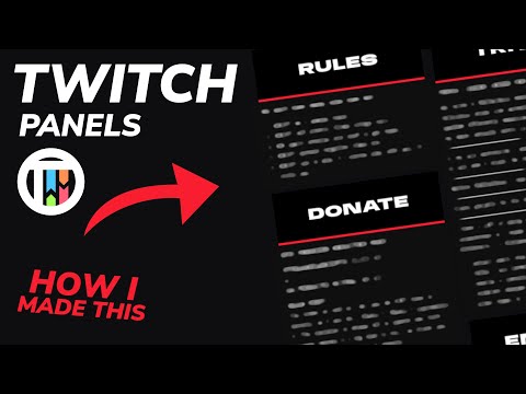 My Process For Creating Simple Twitch Panels in 2022