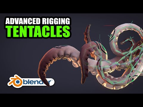 Tentacle rigging in Blender – Complex rig for complex animation