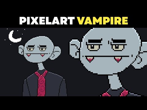 Pixelart Vampire Style Speedart – Aseprite