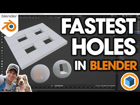The FASTEST Way to Cut a Hole in a Blender Object