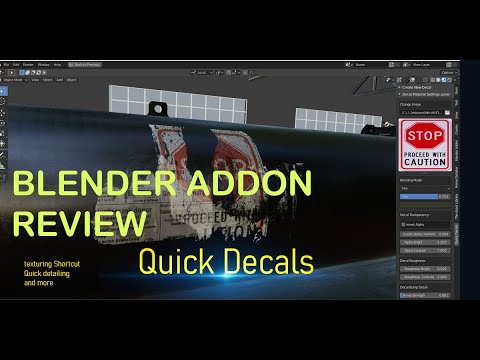 quick decals version 2  blender addon review