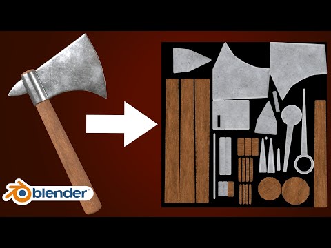 Bake Multiple Materials to One Texture Map (Blender Tutorial)