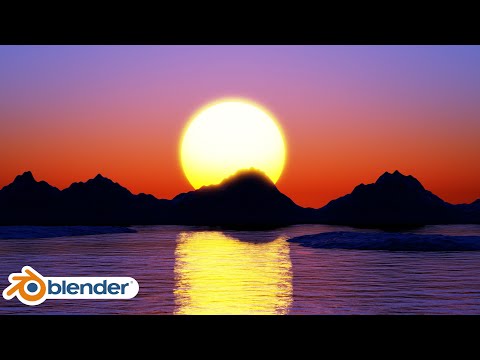 Sunset Animation (Blender Tutorial)
