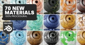 70 New Powerful Materials For Blender!!