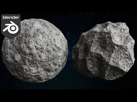Procedural Asteroid Material (Blender Tutorial)