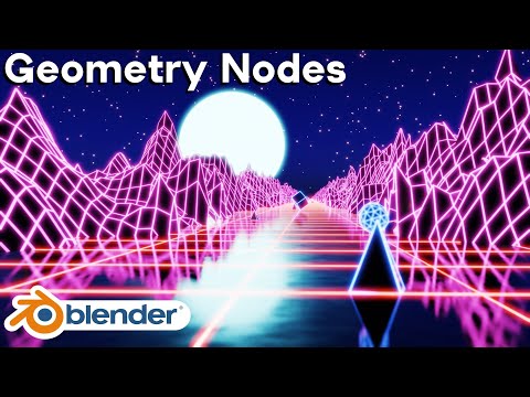 Futuristic Abstract Loop Animation 🪐 Geometry Nodes (Blender Tutorial)