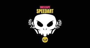Minimalistic Skull Logo Design | Inkscape Speedart