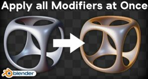 How to Apply all Modifiers at Once (Blender Tutorial)