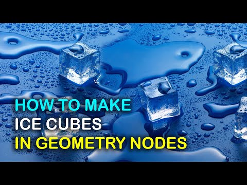 how to make ice cubes in blender using geometry nodes