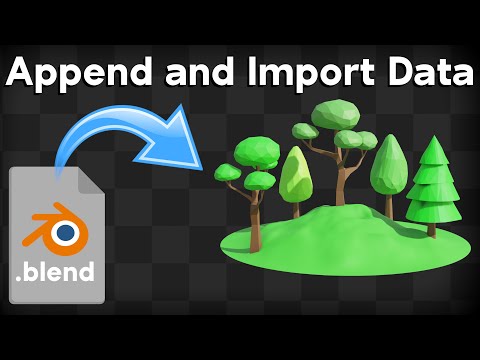 How to Append and Import Data in Blender (Tutorial)