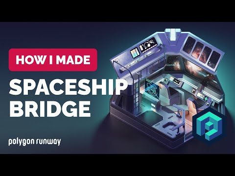 Spaceship Bridge in Blender 3.1 – 3D Modeling Process | Polygon Runway