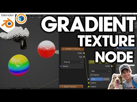 How to Use the GRADIENT TEXTURE NODE in Blender!