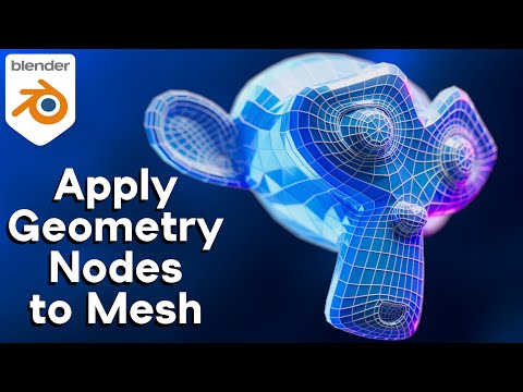 How to Apply Geometry Nodes to Mesh (Blender Tutorial)