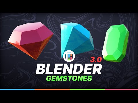 HOW TO MODEL GEMSTONES – BLENDER 3.0 EEVEE TUTORIAL