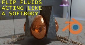 Flip Fluids Acting Like A Softbody – Blender