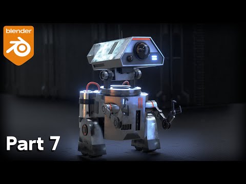 Sci-Fi Worker Robot-Part 7 (Blender Tutorial)