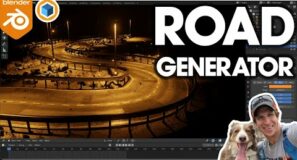 Geometry Nodes ROAD GENERATOR – Curves to Roads! (Amazing Node Tool)