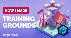 Training Grounds Game Asset in Blender 2.93 | Polygon Runway