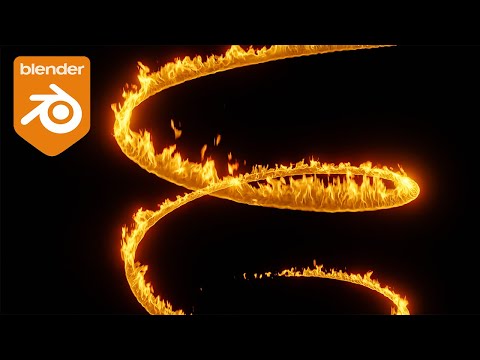 Blender Tutorial – Creating a Spiral of Fire