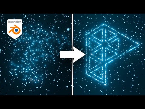 Optical Illusion Logo Reveal W/ Particles Blender Tutorial