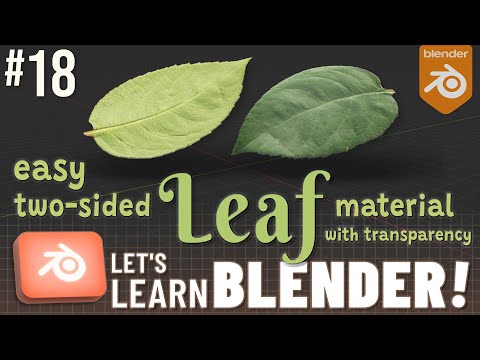 Let’s Learn Blender!: Two-Sided Leaf Material