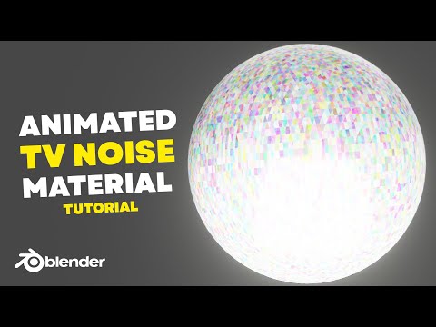 Animated TV Noise Material – Blender Tutorial