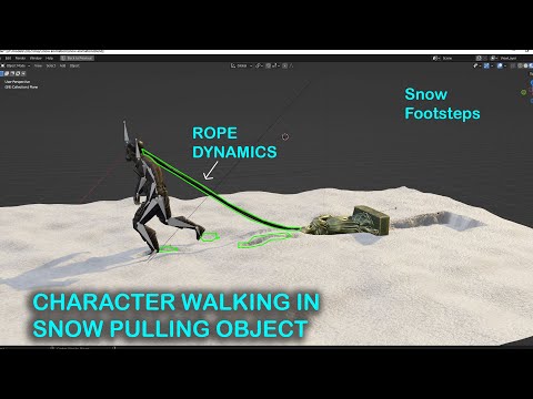 how to make a character walk in snow