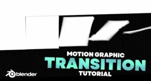 Animated Motion Graphic Flipping Transition – Blender Tutorial