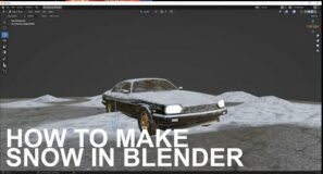 how to make snow shader in blender