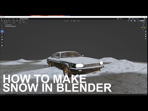 how to make snow shader in blender