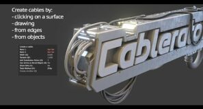 cablerator is here to make curves easy and beautiful in blender