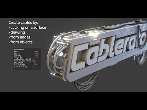 cablerator is here to make curves easy and beautiful in blender