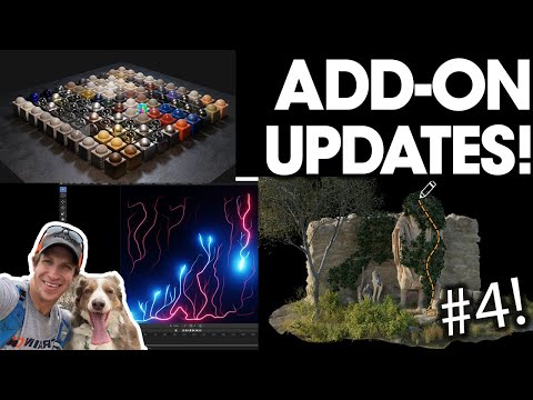 Blender Add On News and Updates #4 (Rain Generator, Material Libraries, Geometry Nodes)