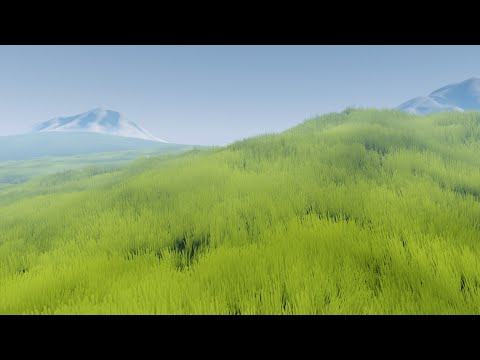 how to make stylized grass in blender