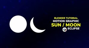 How to create a Sun and Moon ‘Eclipse’ motion graphic animation in Blender 3.0 Eevee – Tutorial