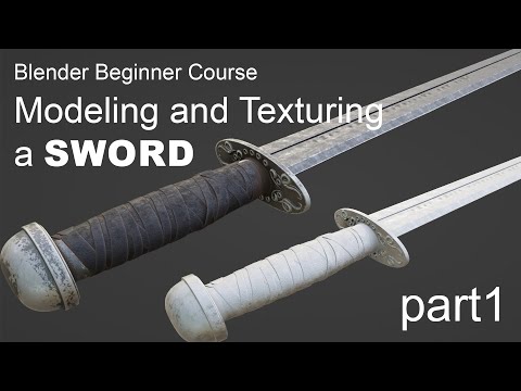 making a sword in blender part 1 modeling