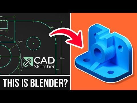 CAD Modeling In Blender 3.2 | Using CAD Sketcher
