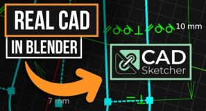 CAD In Blender Is HERE! | CAD Sketcher Intro | Constraint Driven Design
