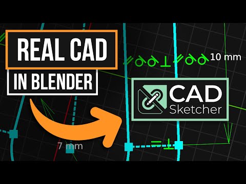 CAD In Blender Is HERE! | CAD Sketcher Intro | Constraint Driven Design