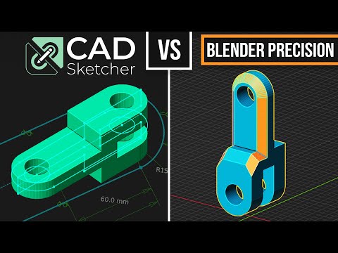 CAD Sketcher VS Precision Modeling In Blender 3.2