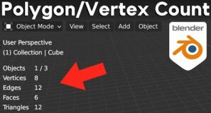 How to Find Polygon/Vertex Count of your Blender Scene