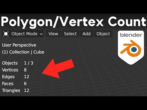 How to Find Polygon/Vertex Count of your Blender Scene