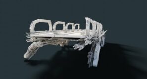 modeling a scifi bridge in blender timelapse
