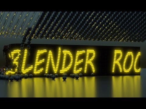 Kevaplank Wall With Motion Graphics – Blender Rigid Body