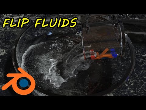 Flip Fluids Cup Pur Simulation – Blender
